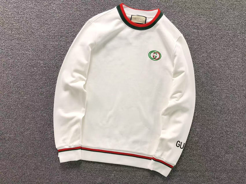 Moletom Gucci Bordado Classic – Branco & Preto  Versat Outlet