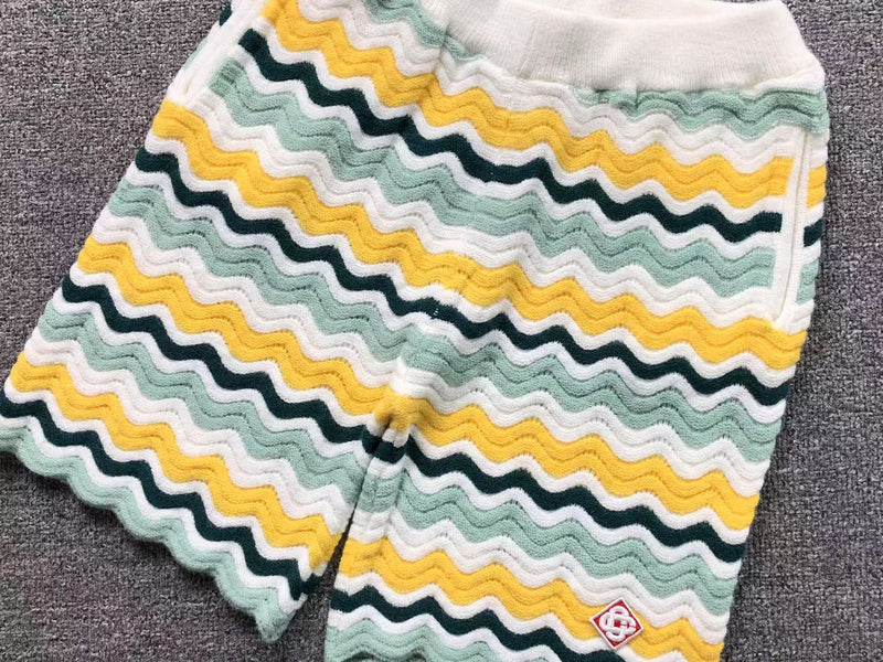 Kit Casablanca Paris Tricô Zig Zag Amarelo e Verde - Versat Outlet