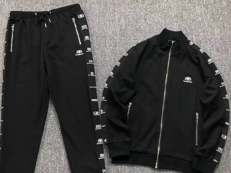 Conjunto Balenciaga Logo Tape Tracksuit