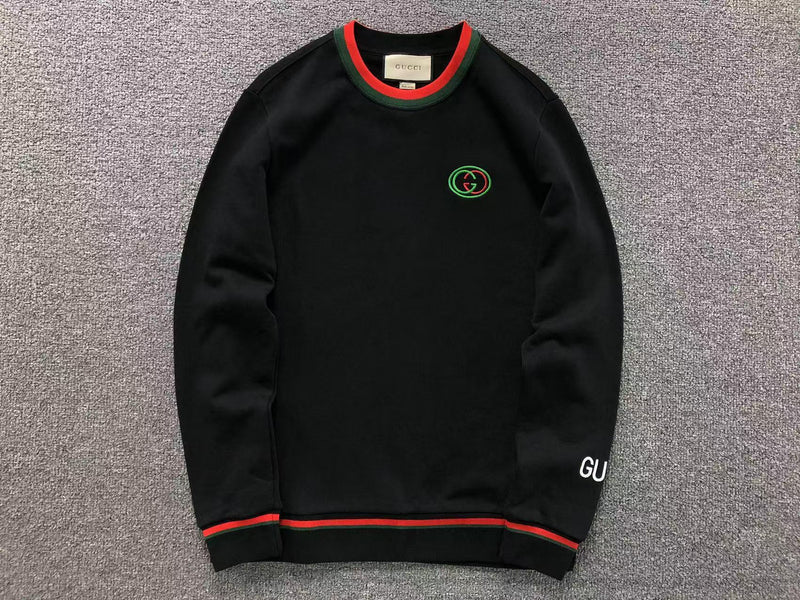 Moletom Gucci Bordado Classic – Branco & Preto  Versat Outlet