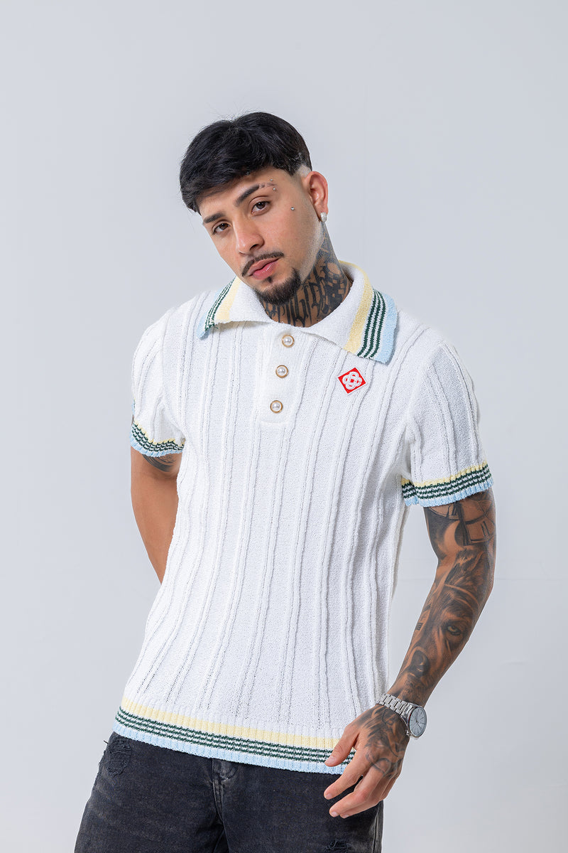 Camisa Sweater Polo - Casa blanca