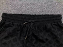 Kit Louis Vuitton Monogram Velour Preto e Off White - Versat Outlet
