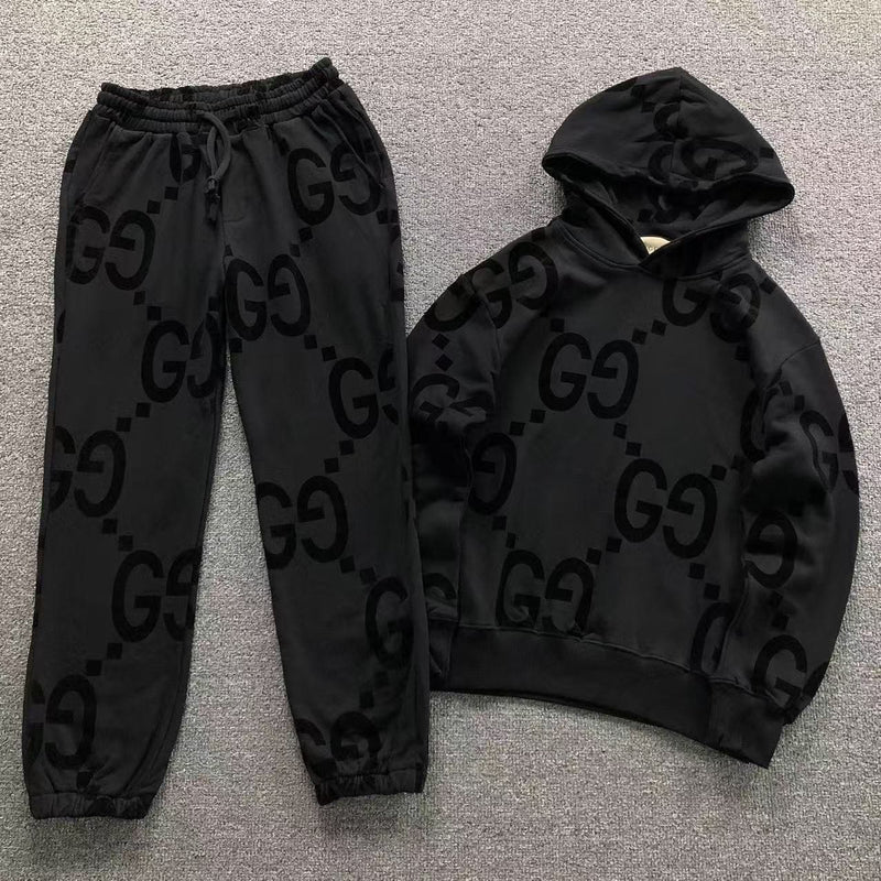 Conjunto Gucci Monograma Black – Moletom & Calça - Versat Otlet
