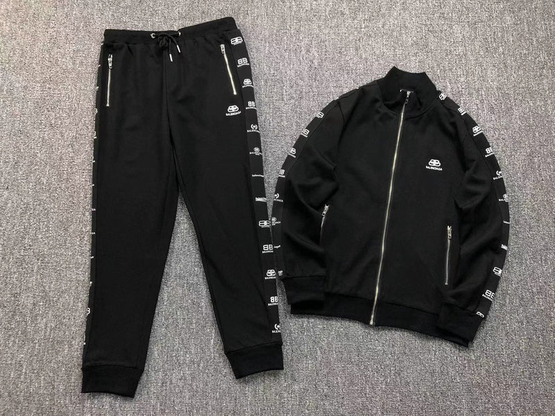 Conjunto Balenciaga Logo Tape Tracksuit